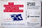 telecarte 50 1CE RATP C76009037762209213