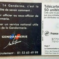 telecarte 50 3614 gendarmerie B77089025781012603