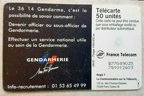 telecarte 50 3614 gendarmerie B77089025781012603