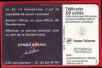 telecarte 50 3614 gendarmerie B777089024781006043