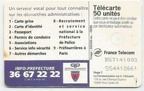 telecarte 50 7prefecture de paris B57141003554412661