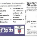 telecarte 50 7prefecture de paris B57141023554615530