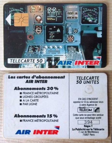 telecarte 50 air inter 394
