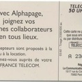 telecarte 50 alphapage A 236076