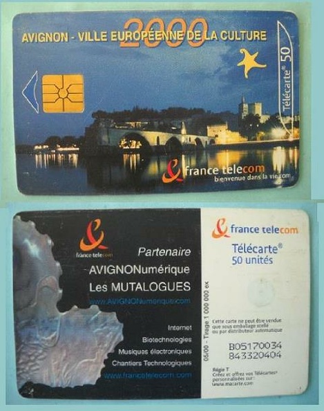 telecarte 50 avignon 2000 B05170034843320404