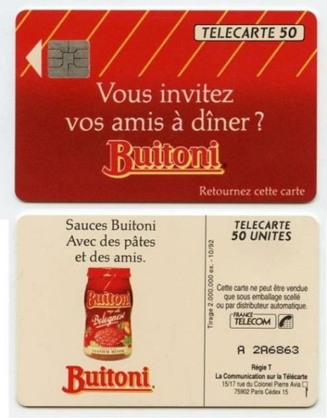 telecarte 50 buitoni A 2A6863