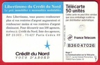 telecarte 50 credit du nord B36047026