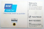 telecarte 50 edf habitat B41103001
