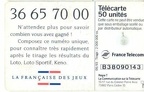 telecarte 50 francaise des jeux B38090143