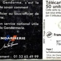 telecarte 50 gendarme B77089011780878223