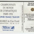 telecarte 50 gym 1992 39004