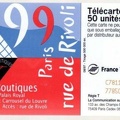 telecarte 50 les boutiques du louvre C78113362778503042