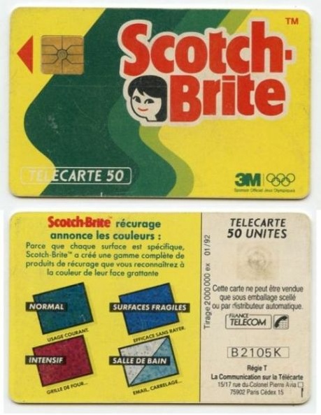 telecarte 50 scotch brite B2105K