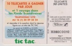 telecarte 50 tictac B280C0010