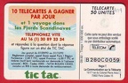 telecarte 50 tictac B280C0059