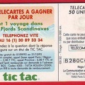 telecarte 50 tictac B280C0061