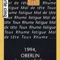 telecarte cinq oberlin 1994