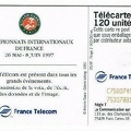 telecarte 120 roland garros 1997 C75007496753378813