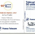 telecarte 50 tour de france 1997 A 76112385756575356