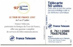 telecarte 50 tour de france 1997 A 76112385756575356
