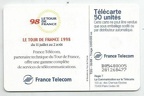 telecarte 50 tour de france 1998 B85488005281268477