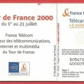 telecarte 50 tour de france 2000 B04476105400609268
