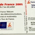 telecarte 50 tour de france 2001 656 001103 002
