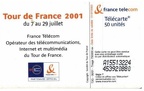 telecarte 50 tour de france 2001 A15513224453920880