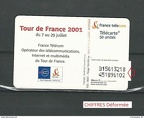 telecarte 50 tour de france 2001 B15613218451896102