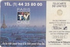 telecarte 50 paris cable 39502C