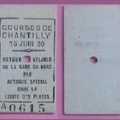 ticket chantilly courses 1930 par bus A0615