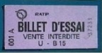 billet essai 001A 37231