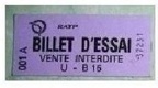 billet essai 001A 37251