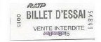 billet essai 001S 54841