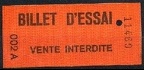 billet essai 002A 11489