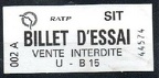 billet essai 002A 44574