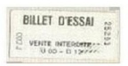 billet essai 002J 25291