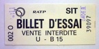 billet essai 002O 39097