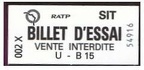 billet essai 002X 54916