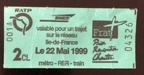 ticket frat 22 mai 1999 001A 04326