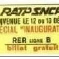 ticket rer 1981 Z666 .97489