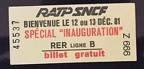 ticket rer 1981 Z666 45537