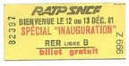 ticket rer 1981 Z666 82397