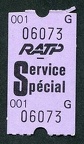 ticket service special 001 G 06073