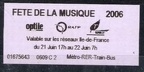 ticket fete musique 2006 2