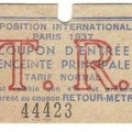 ticket expo 1937 1Z 44423