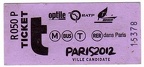 ticket paris 2012 15378