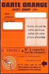 carte orange H494953 neuve