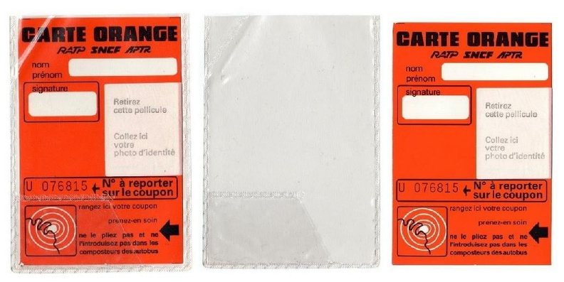 carte orange U076815 1983 