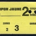 coupon jaune 1 3 23154 neuf